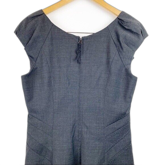 REBECCA TAYLOR Virgin Wool Blend Sheath Dress 12 - Picture 4 of 7
